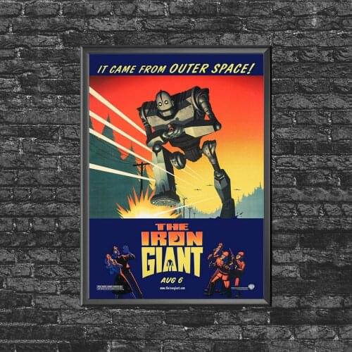 The Iron Giant Movie Poster Canvas Art Print Wall Painting Home Decoration (No Frame)