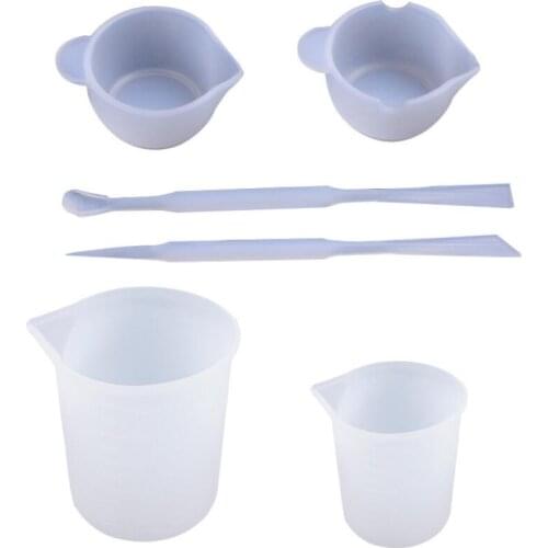 1 Set Mix Cup Silicone Mold Epoxy Resin Mold Tools DIY Jewelry Making Stick Hand made Accessories