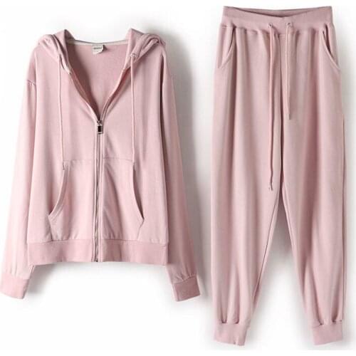 2PCS/SET Womens Sets Sports Clothing Casual Women Hoodies+Pants