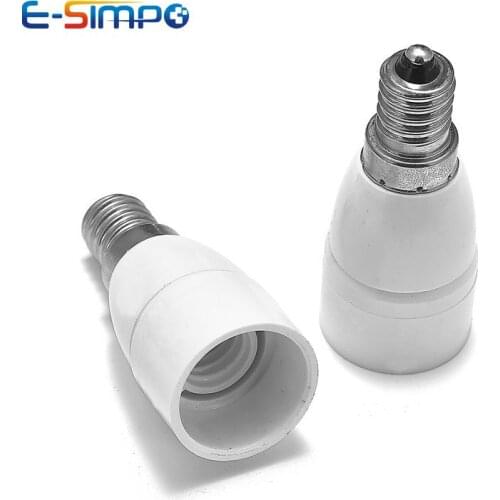 2pcs E14 to E14 LED Light Bulb Base Adapter European Chandelier Socket Lampholder Extender,E14 Candle Lamp Holder Extension