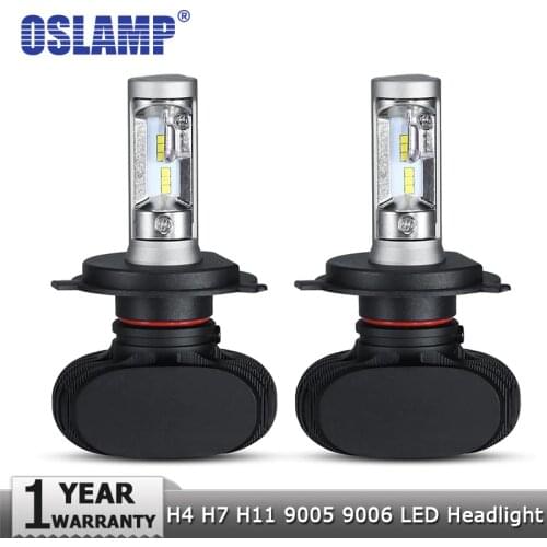 Oslamp H4 Hi lo Car LED Headlight Bulbs H7 H11 9005 9006 50W 8000LM 6500K CSP Led Auto Headlamp LED Lamp Lighting Bulb 12v 24v