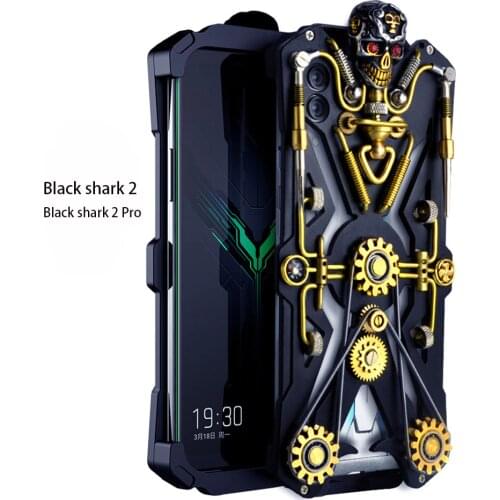 For Xiaomi Black Shark 2 Pro Phone Case Blackshark 2 Pro Gothic Full Metal Mechanical Gear Armor Case For Black Shark 2 Coque