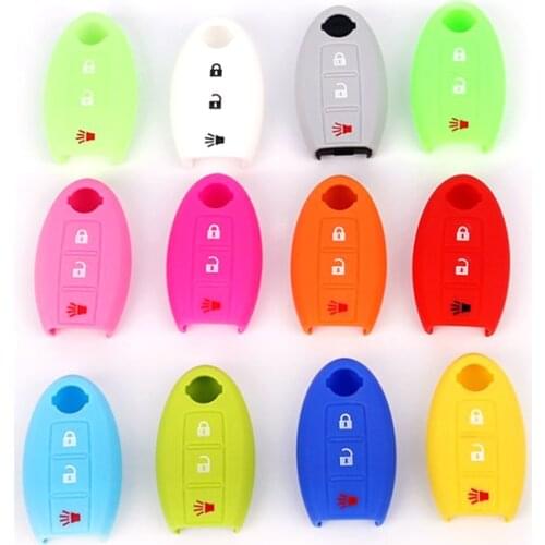 Color My Life Silica Gel Car Key Protection Cover Key Holder Case for Nissan