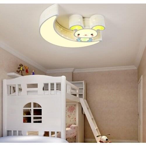 Childrens room ceiling lamp bedroom lamp modern minimalist boy girl cartoon creative LED dimming room lamp