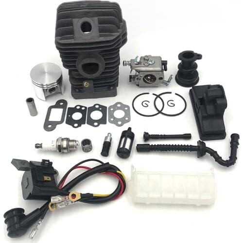 42.5MM Cylinder Piston Ignition Coil Carburetor Kit For STIHL 023 025 MS230 MS250 Chainsaw Walbro WT-286, Zama C1Q-S11E Carb