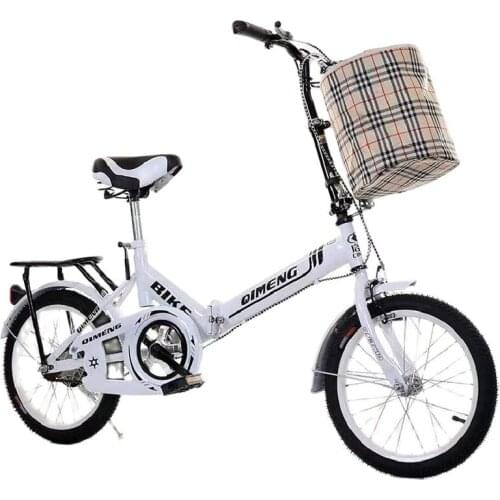 Folding bike 16 / 20 inch student adult super light shock absorption portable small bike
