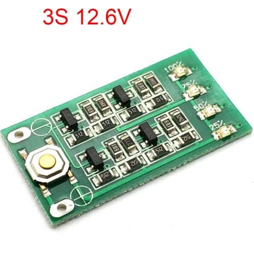 5 Pcs 3S 11.1V 12V 12.6V Lithium Battery Capacity Indicator Module Lipo Li-ion Power Level Display Board 3 Series 9-26V