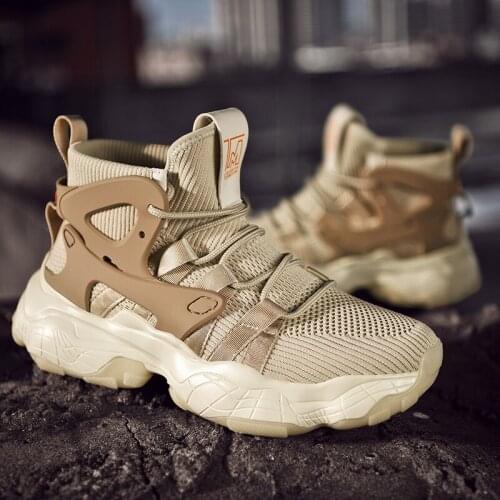 Mens sports shoes shock absorption casual shoes comfortable trend outdoor shoes thick bottom fashion all-match shoes fashion