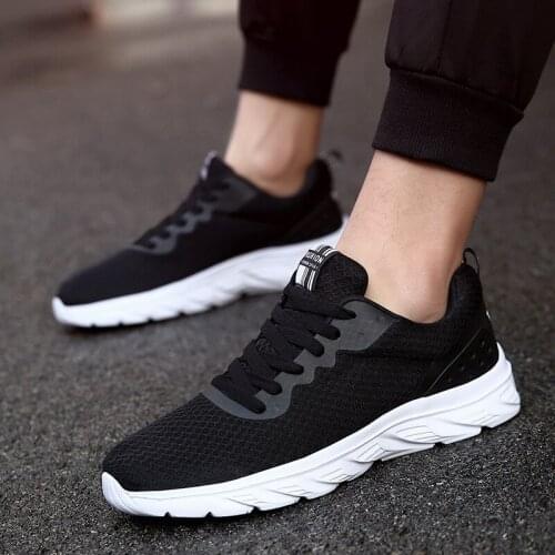 2020 Summer New Mesh Men Shoes Lace-up Men Casual Flat Shoes Lightweight Comfortable Breathable Walking Sneakers NanX223