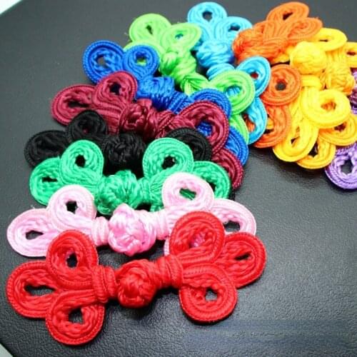 New Multi-color Optional Double-layer Small Three-leaf Disc Buckle DIY Cheongsam Gift Box Hotel Seat Cover Decorative Buttons