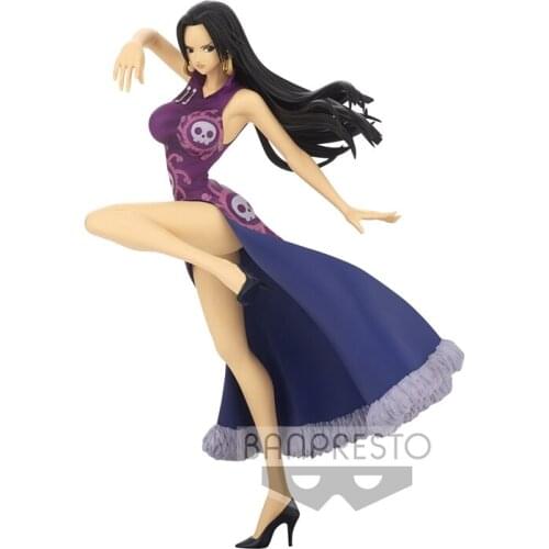 In Stock Original Banpresto One Piece OP LADY FIGHT Boa Hancock Action Figure Toys Anime Figurals Brinquedos Collection