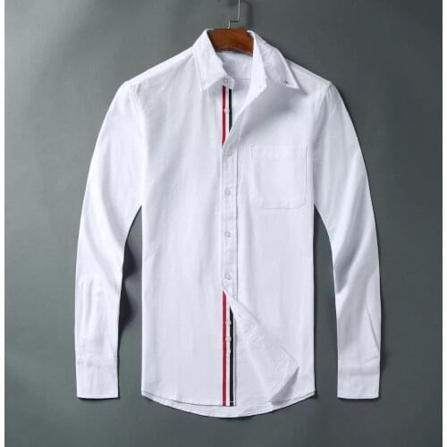 TB THOM Brand Shirt Women Blouse Oxford Casual Long-Sleeved Classic Deign Cotton High Quality Small Packet Thickness Top Korean