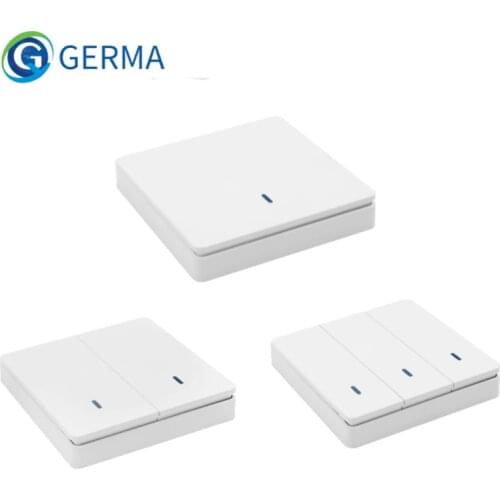 GERMA 1/2/3 Button 433Mhz smart push Wireless Switch Light RF Remote Control 110V 220V Receiver RF Wall Panel Ceiling Lamp