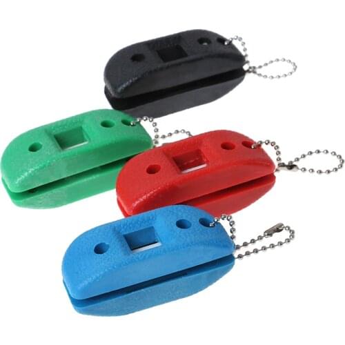 Sandstone Ice Hockey Shoe Double Side Sharpener Ice Skate Blade Hockey Sharpening Oilstone Portable with Hanging Storage Bag