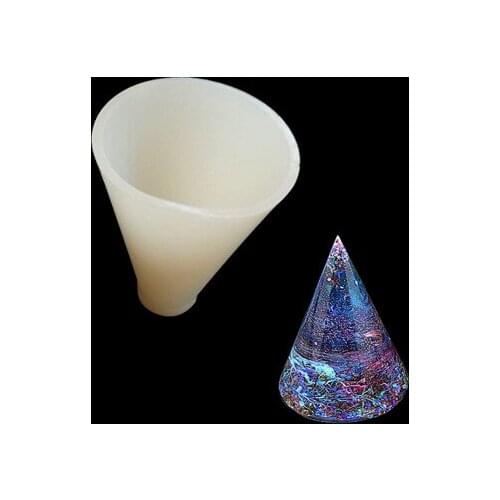 Resin Molds Crystal Mould Pyramid Silicone Mould DIY Manual Cone Round Cube Cubic Triangular Cone Decoration for Jewelry Mould