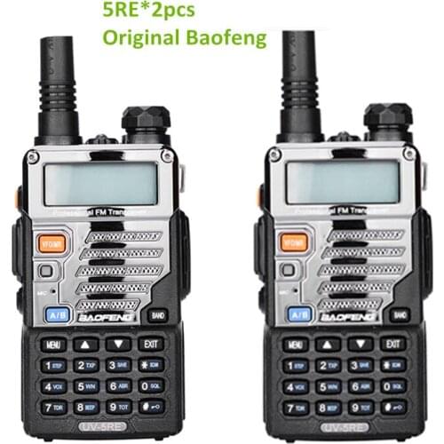 2pcs Baofeng uv-5re Walkie Talkie Two Way Radio Vhf Dual Band radio FM VOX cb Radio Communicator for uv-5r uv-5ra upgrade uv5re