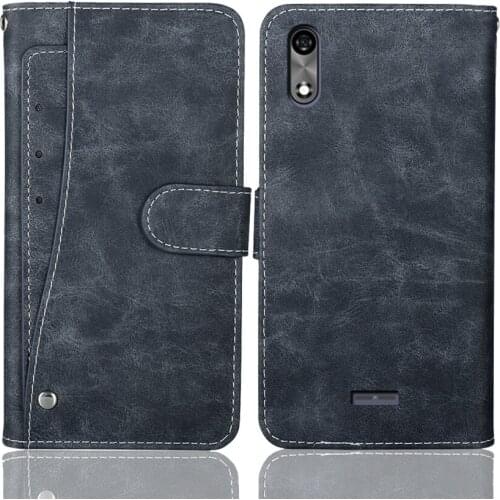 Luxury Wallet BQ 5519G Jeans Case 5.45" Vintage Flip Leather Business Protective Cover For BQ 5519G Jeans Case With Card Slots