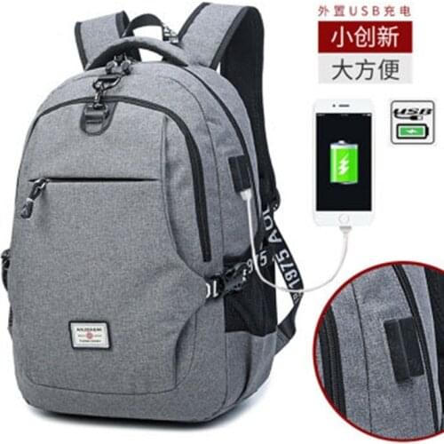 Backpack male trend bag large capacity student anti-theft casual business computer travel male backpack usb charging bag