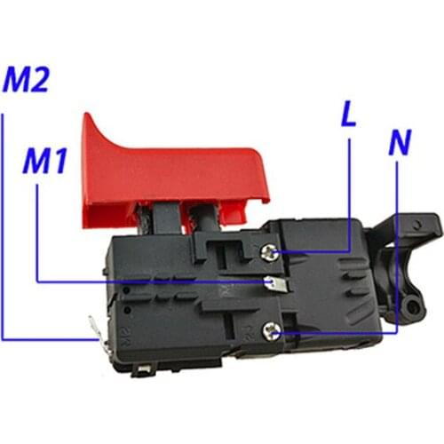 1pc Replacement Switch for Bosch Hammer Drill GBH 2-28 DV GBH 2-28 DFV GBH 2-26 1617200532 / 0611250632 / 0611250642 Accessories