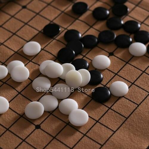 2021 Hot Portable Cloth Bag 19 Line Standard International Go Game Chess Set Suede Leather Board Game Pieces Weiqi