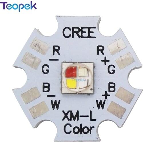 Cree XLamp XMLRGBW RGBWW RGB+Cool/Warm White 12w 4 chip LED Emitter Bulb XM-L Mounted on 20mm Star PCB For Stage Light