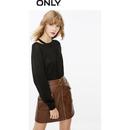 ONLY autumn new style foreign style bright silk loose thin base long-sleeved sweater women | 119324507