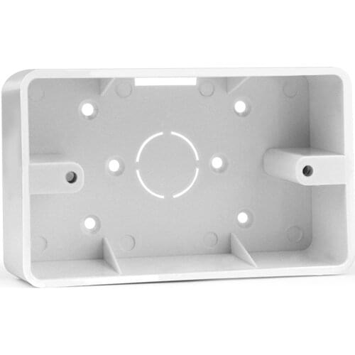 External Mounting Box White Wall Hidden Adjustable Switch 118mm*74mm*33mm Apply For Any Position of Wall Surface Switch BOX