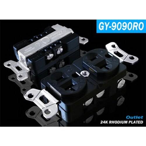 YARBO GY-9090RO pure copper and rhodium-plated American standard power socket (single)