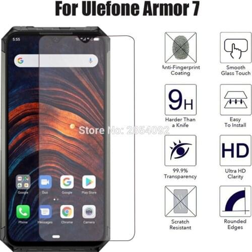 2.5D Tempered Glass For Ulefone Armor 7 Screen Protector Toughened protective film For Ulefone Armor 7 Glass Guard Saver Shield