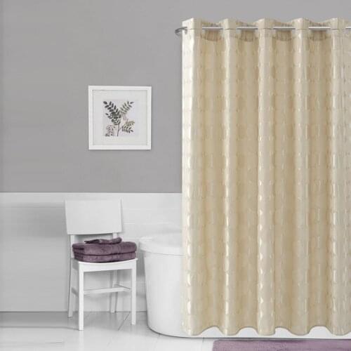 Shower Curtain Thick Waterproof Mildew Proof Curtains Polyester Fabric Eco-Friendly Bath Partition Curtain for Bathroom