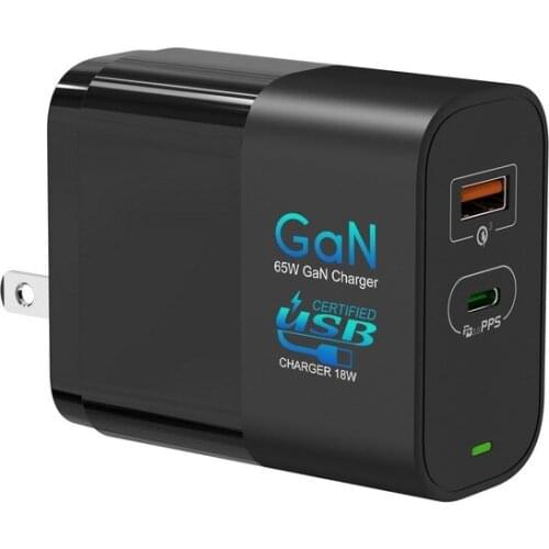 GAN charger portable travel charger TYPEC charging head PPS65W mini PD dual port fast charge
