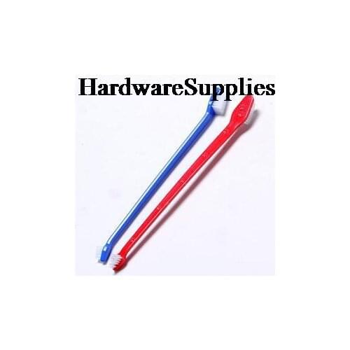 Dog Cleaning Toothbrushes Pet Toothbrush Dog Brush Breath Double Head Teeth Care For Dogs Pet Supplies Random Color