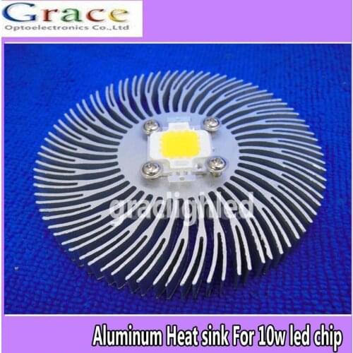 1pcs 90mm*10mm Round Spiral Aluminum Heat sink for 10W Watt High Power LED Lamp