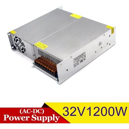 1200W 32V Switching power supply Driver Transformers AC110V 220V TO DC32V SMPS for Led Lighting Printer Stepper Motor Equipment