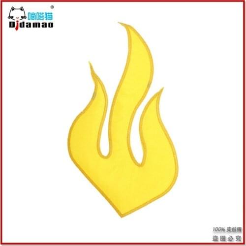 50pcs/Lot Weird Stuff Flame Embroidery Patches Letters Clothing Decoration Accessories Diy Iron Heat Transfer Applique