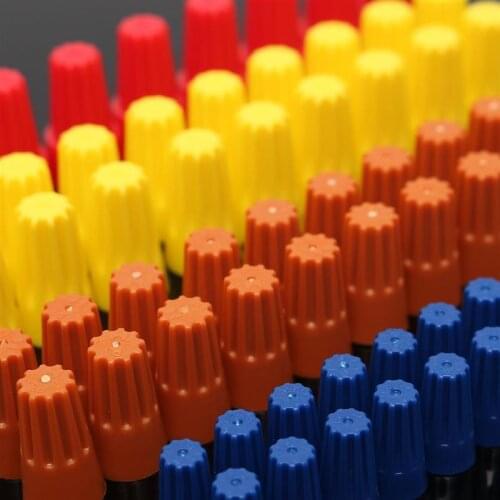 70pcs Assorted Ellectrical Wire Twist Connectors Terminals Cap Nut Rotating Kit(Bag Packing)