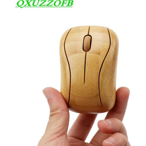 Bamboo Keyboard Mouse Wireless Combo Set For Laptop PC Office USB Plug and Play ,Natural Mice Keyboard Novelty Christmas gifts