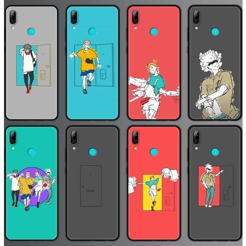 Phone Case for Huawei P Smart Z 2019 P40 P30 Lite P20 P10 Pro E 2020 2021 5G Black Shell Cover Jujutsu kaisen Gojo Satoru Anime