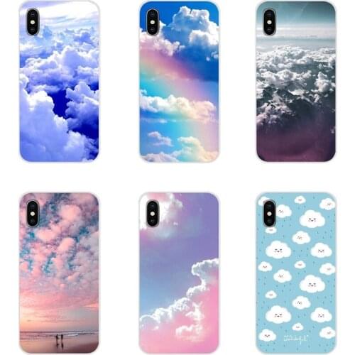 For Xiaomi Redmi 4A S2 Note 3 3S 4 4X 5 Plus 6 7 6A Pro Pocophone F1 Accessories Phone Shell Covers clouds on blue sky