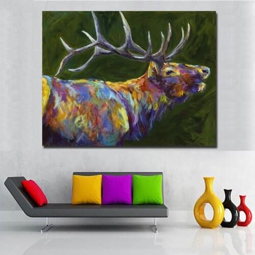 Diy Diamond Painting Abstract Animal Art Deer Embroidery Full Square Round Drill 5D Mosaic Cross Stitch Kits Wall StickerZP-4062