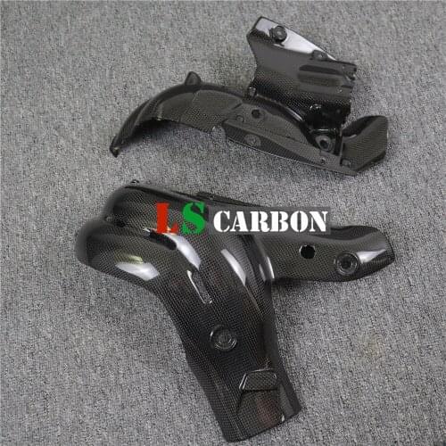 For Ducati Panigale V4 Full Carbon Fiber Motorcycle Accessories Exhaust Cover Heat Shield Fairing
