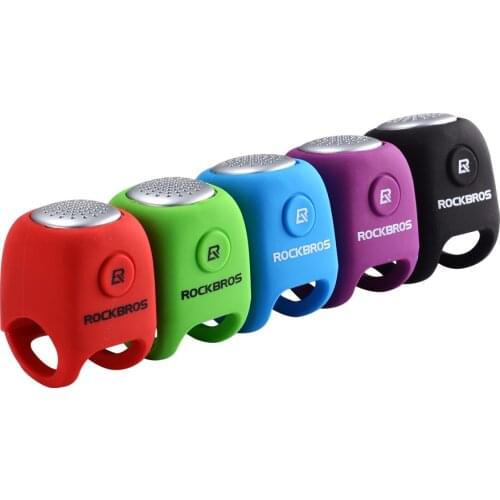 Electric Cycling Bell 90 dB Horn Rainproof Black MTB Bicycle Handlebar Silica Gel Shell Ring Bike Bell Bicycle Accessories