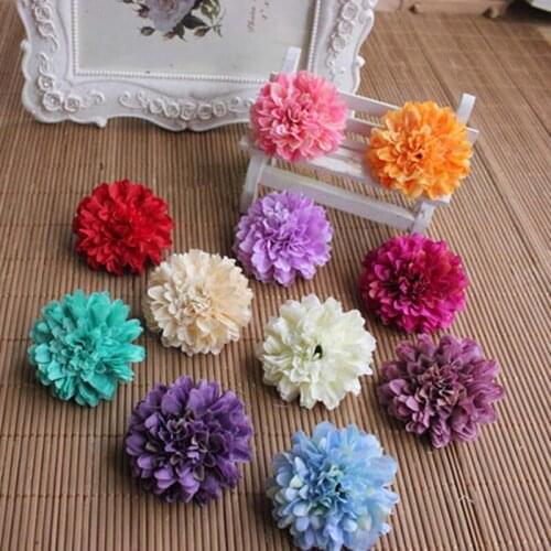 5CM Head,35PCS Multicolor Fake Flower Heads,Artificial Silk Small Chrysanthemum,DIY Wedding Decoration for Garland,Wrist Corsage