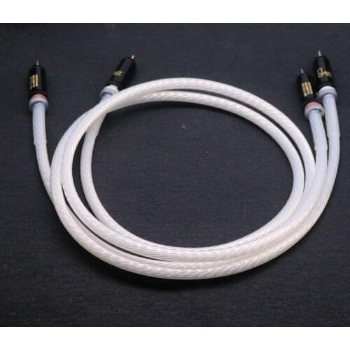 HiFi hi-end hiend Plating silver 5NOCC fever speaker CD player audio cable dual RCA audio Vacuum tube amplifier signal cable