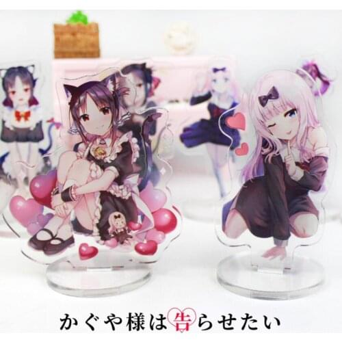 Cute Anime Kaguya-sama Shinomiya Kaguya Acrylic Stand Figure Desktop Decoration Model Toy Cosplay Doll