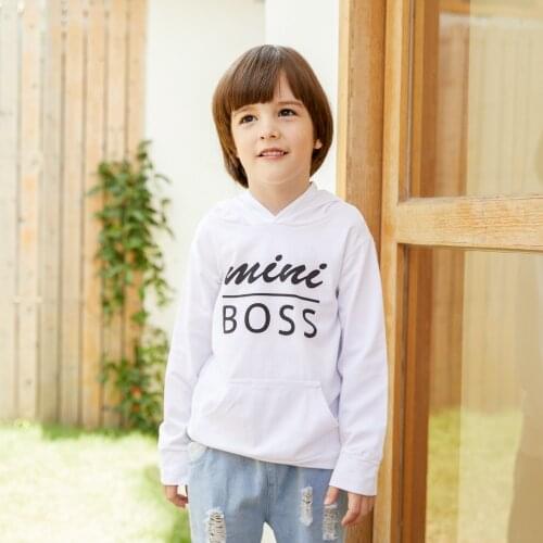 PatPat 2020 New Spring and Autumn Fashionable Mini Boss Solid Long-sleeve Hoodie for Baby and Toddler Boys and Girls