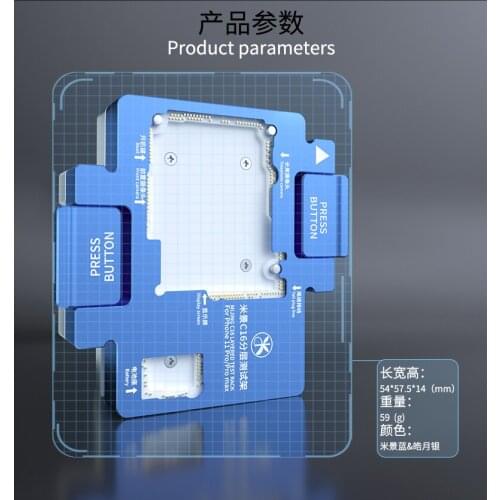New MIJING C16 for iPhone 11pro 11pro max motherboard function test fixture Double-layer motherboard function test repair tool