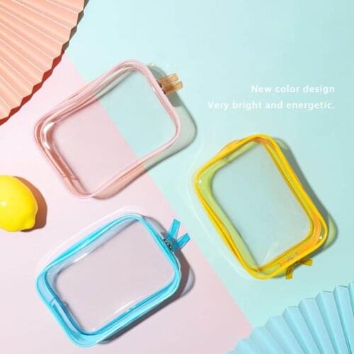 Transparent Travel Cosmetic Bag Makeup Case Pouch Toiletry Zip Wash Toiletry Organizer