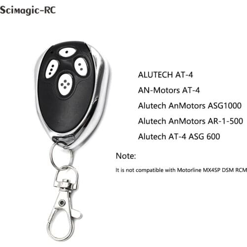 Garage Door Opener remote Command Rolling code Obstacle control Panel for ALUTECH AT-4 AN-Motors AT-4 433 MHz
