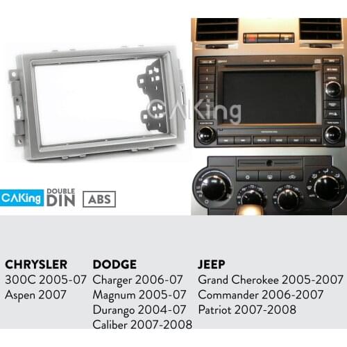 Fascia Radio Panel for DODGE Charger 2006-07; Magnum 2005-07; Durango 2004-07; Caliber 2007-2008 Dash Kit Facia Plate Adapter